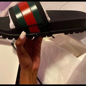 Men Gucci slides